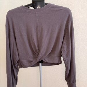 Women's Gray Crop Top